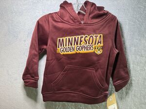 Minnesota Golden Gophers Hoodie Sweatshirt NCAA, Unisex Toddler, NWT, Size 2T